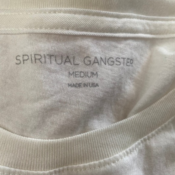 NEW Spiritual Gangster Do All Things With Love Tank White Medium - Picture 3 of 3